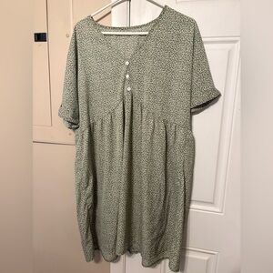 Source Unknown Sage Green Midi Dress